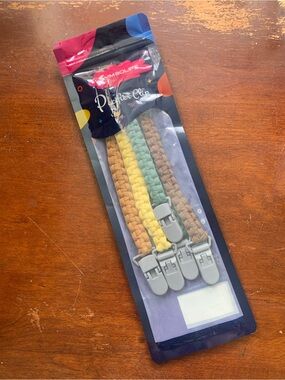 Pacifier Clip 4 Pack | Braided Pacifier Clip Bundle